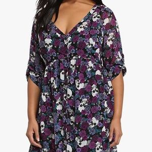 Torrid Skull Print Shirtdress